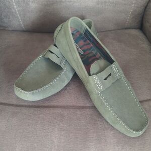 KENNETH COLE- REACTION Mens- Olive Green Penny Driver Dawson Loafers Shoes Size